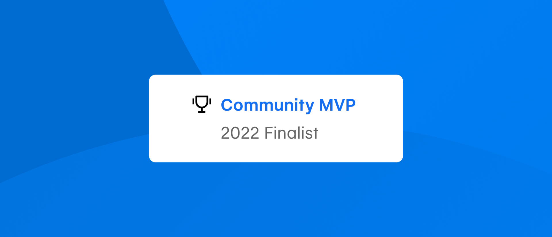 Webflow コミュニティ MVP 受賞カード