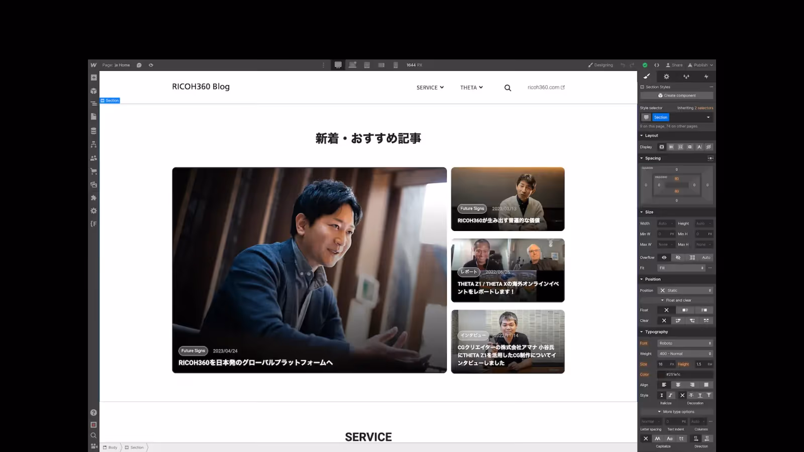 Ricoh360 blog website