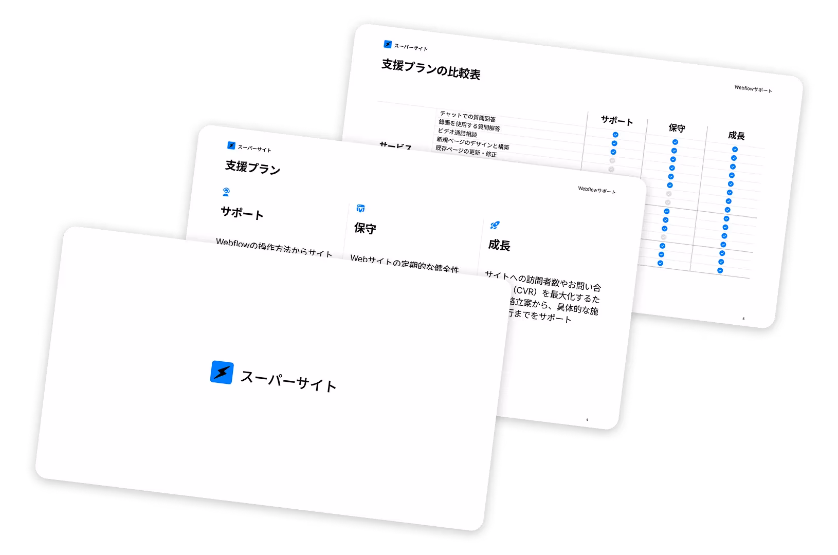 Webflowサポートの説明資料
